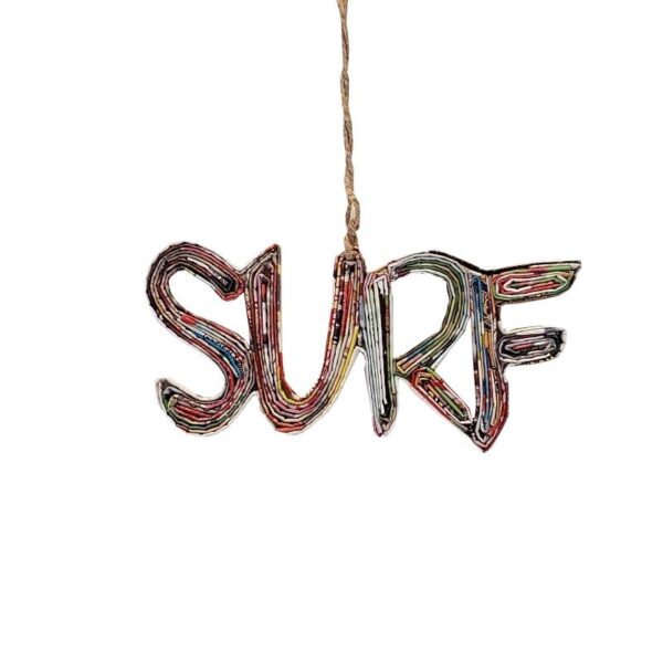 Recycled Paper – Surf Ornament