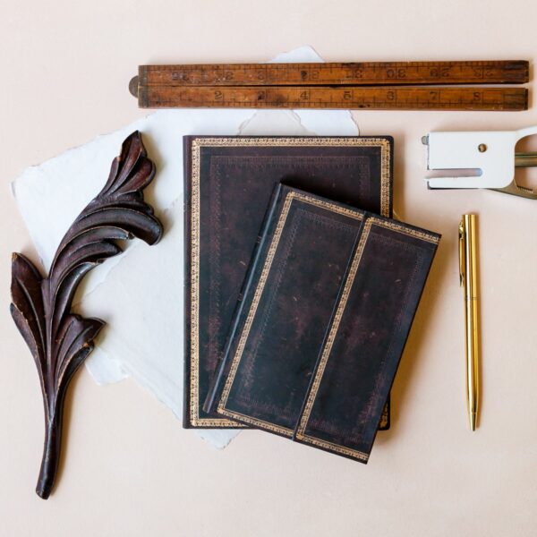 Hardcover Wrap Journal – Old Leather Classics: Black Moroccan