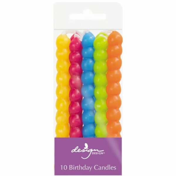 Bright Bubbles Birthday Candles