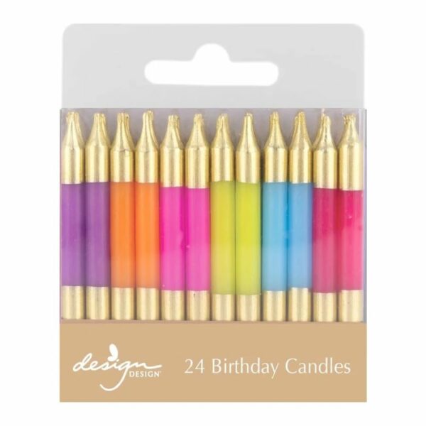 Razzle & Dazzle Stripe Birthday Candles