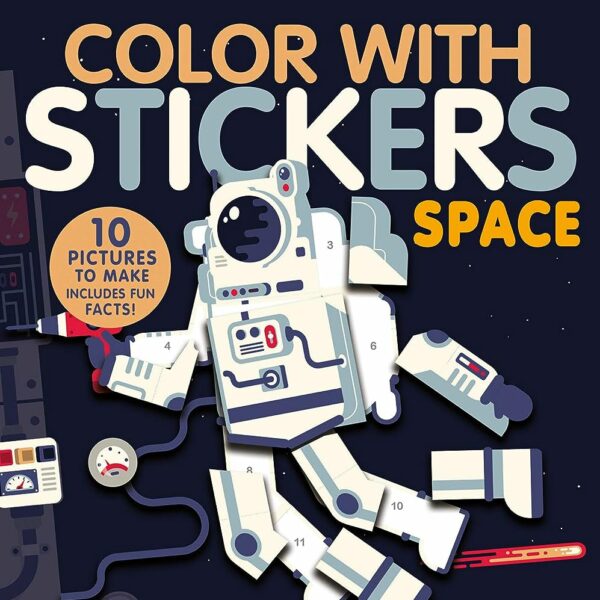 Color with Stickers: Space