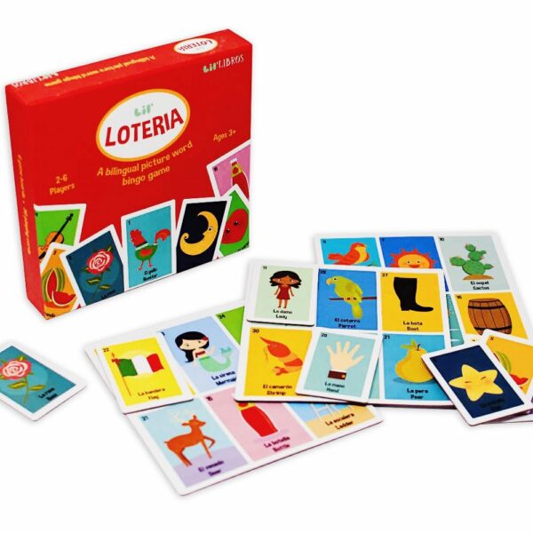 Lil’ Loteria: A bilingual picture word bingo game