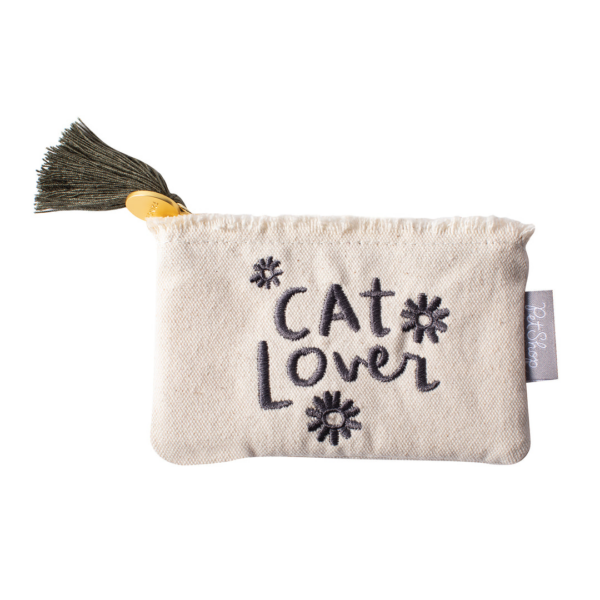 Cat Lover Daisy Coin Pouch